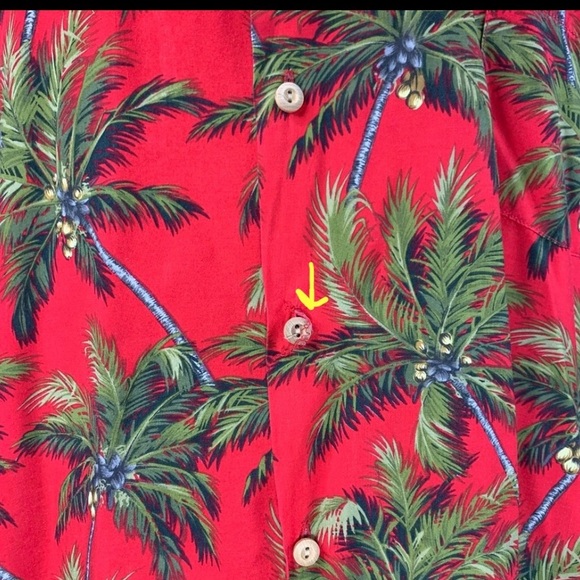 Paradise Found 2XL Shirt Coconut Palm Trees Honolulu Hawaii Vintage Red - Picture 6 of 7